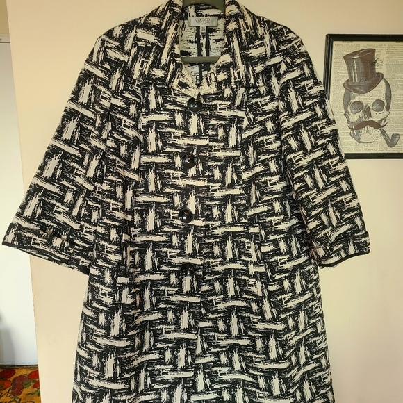Kasper Jacquard Long Coat/ Jacket - Picture 1 of 3